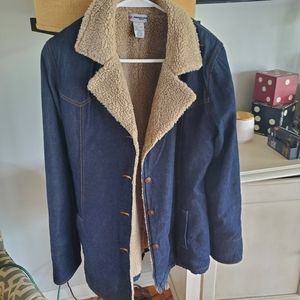 Anchor Blue Women's Jean Jacket Long Medium